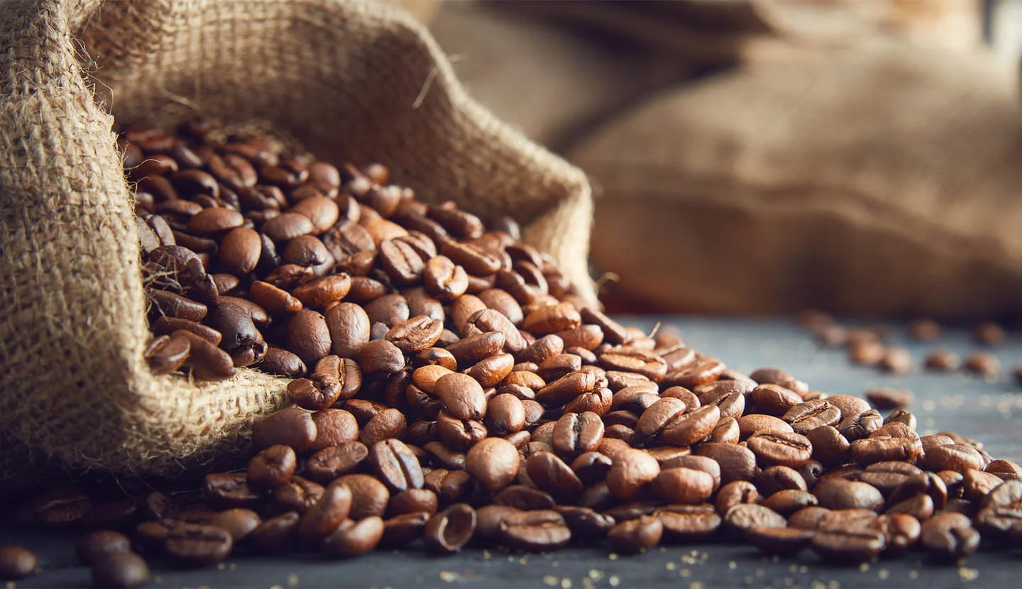 Kapeng Barako coffee beans and cup